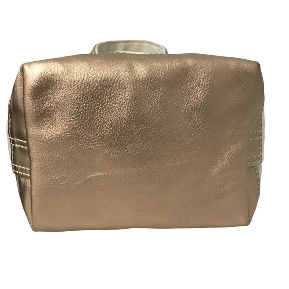 LANDS END Canvas Bag Lot 2 Small Navy & Natural Crossbody Strap - Picture 9 of 16